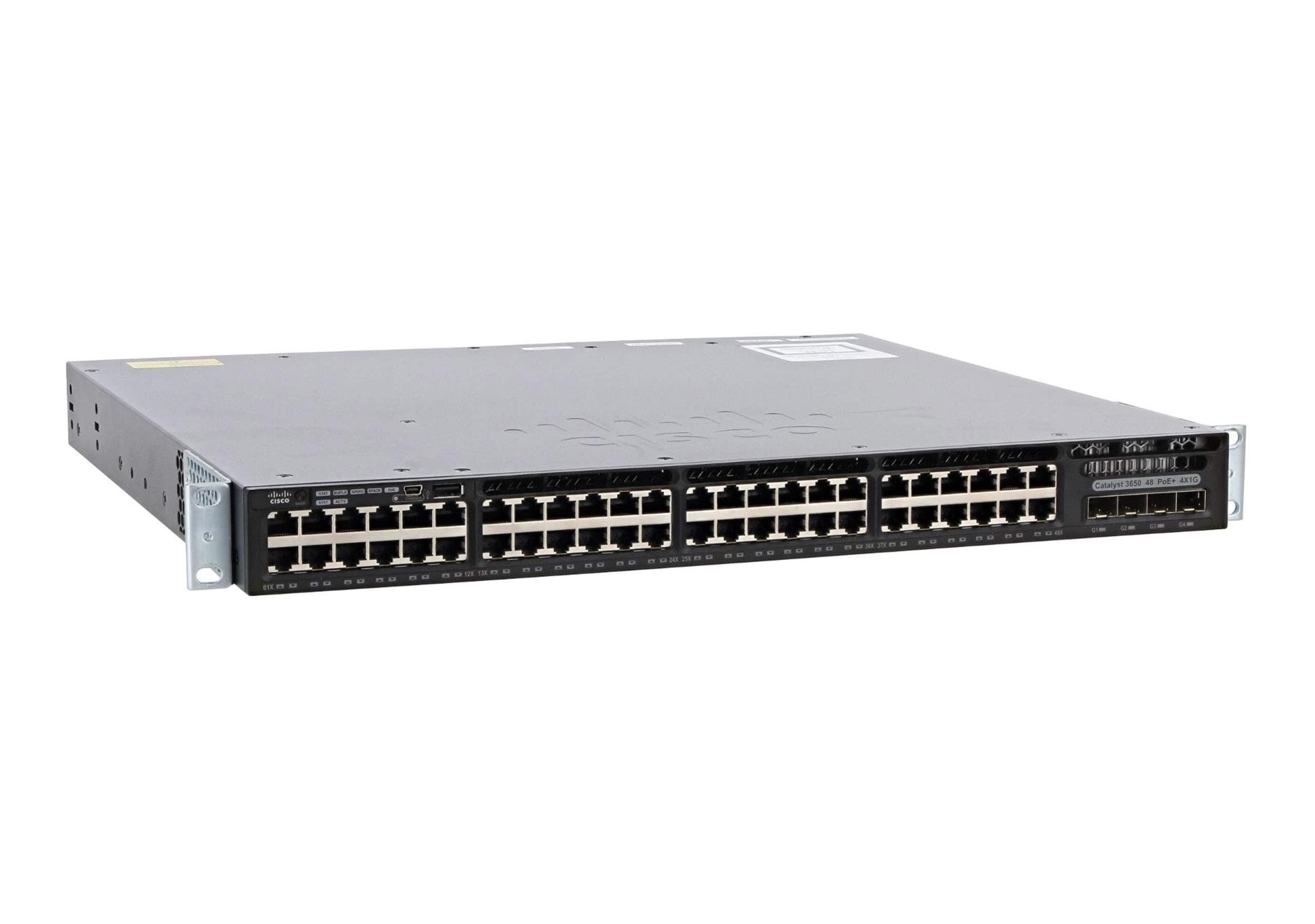 Cisco Catalyst 3650-48P Layer 3 Switch (WS-C3650-48PD-S) (Renewed)