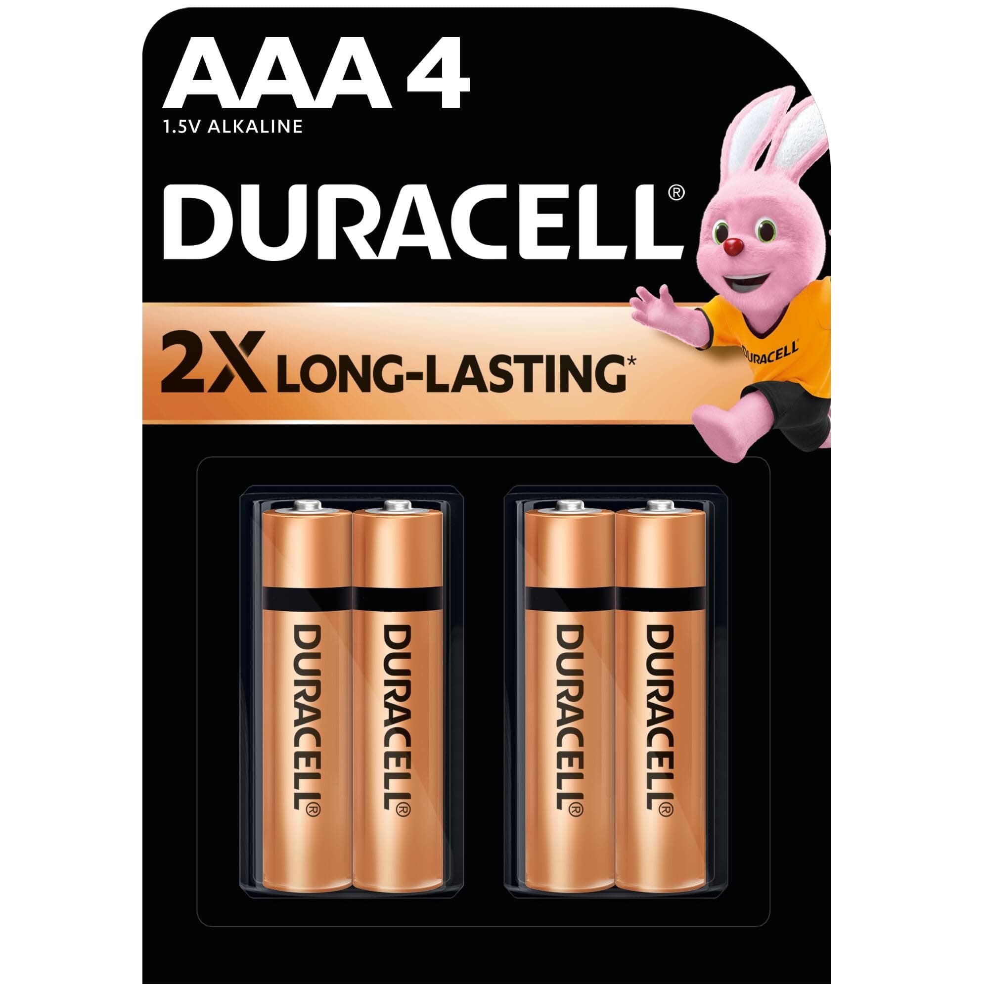 Alkaline AAA Batteries, pack of 4