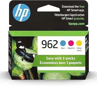 - HP 962 Cyan, Magenta, Yellow Ink Cartridges | Works with OfficeJet 9010, 9020 | Eligible for Instant Ink | 3YP00AN