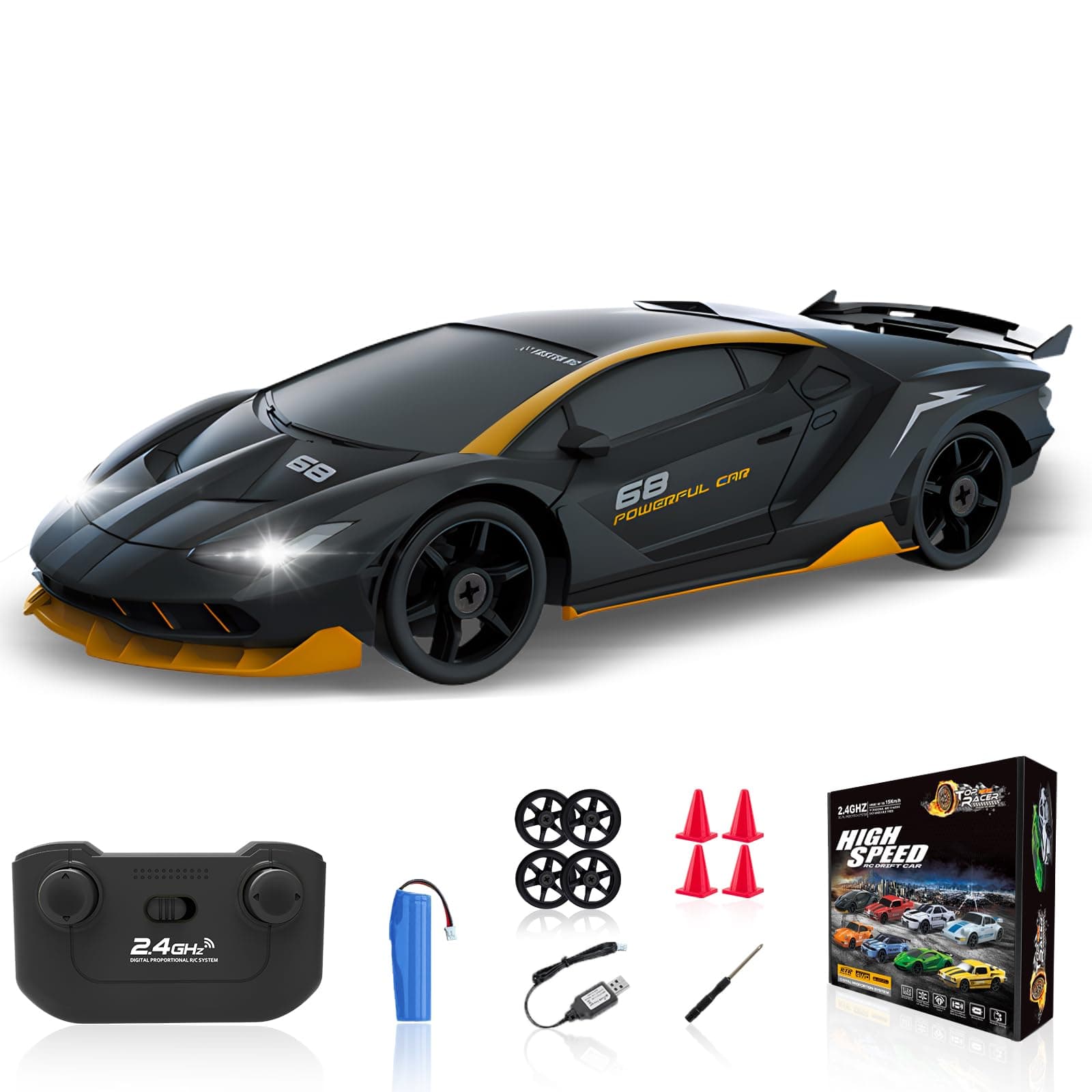 YUAN PLAN Remote Control Car for Kids Mini Remote Control Car
