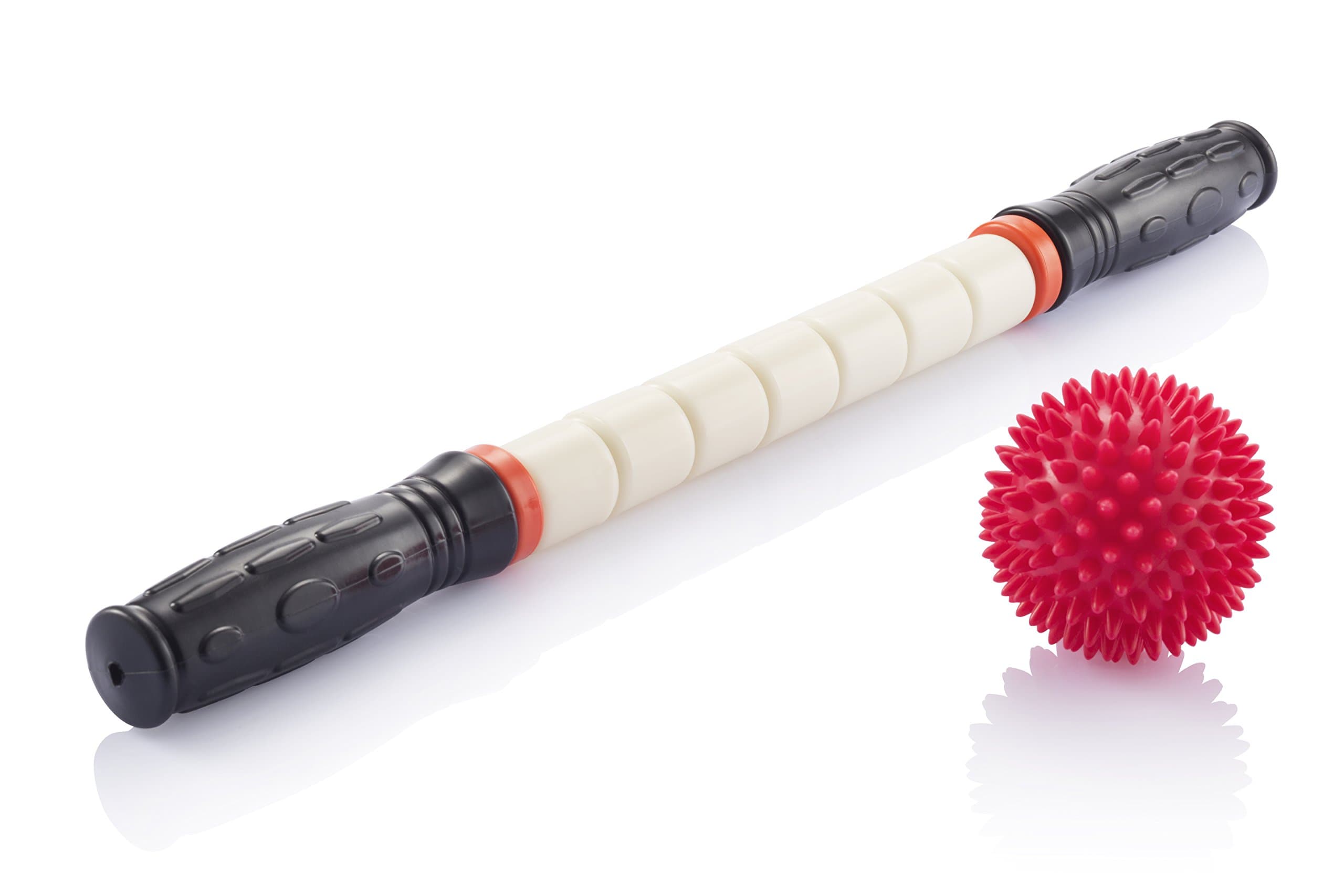 MONKEY BAR MASSAGE STICK - Massage Roller and Massage Ball Helps Your Sore and Stiff Muscles in Minutes a Day - Bonus E-book Instructions. Simple, Safe and Effective for Muscle Pain. Guaranteed Muscle Soreness Relief. Physical Therapist Approved.