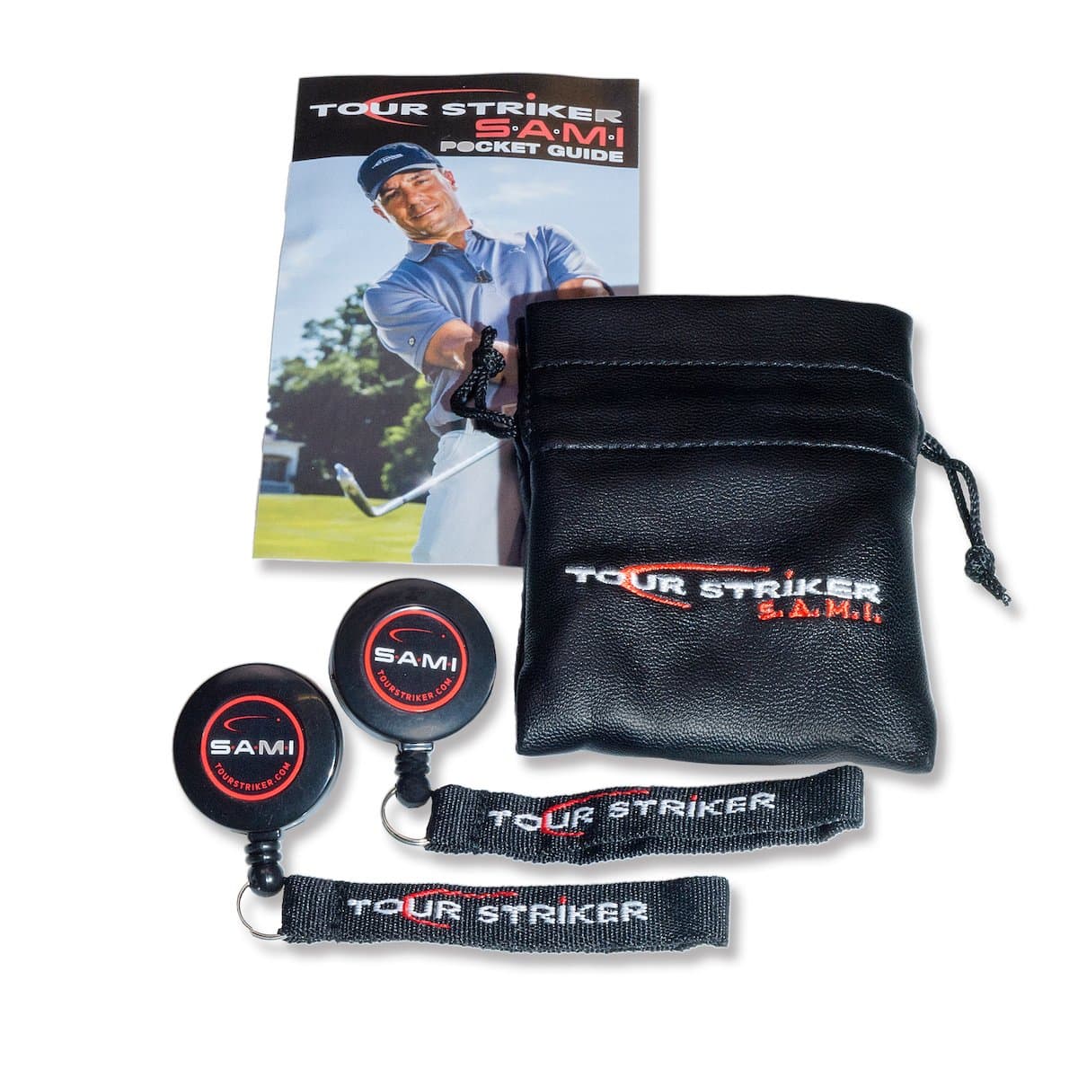 Tour Striker S.A.M.I. - Structural Awareness Motion Instrument - Golf Training Aid - Maintain Arm Structure & Extension - Improve Short Game and Putting Technique - 2 pcs in a Pouch with Pocket Guide