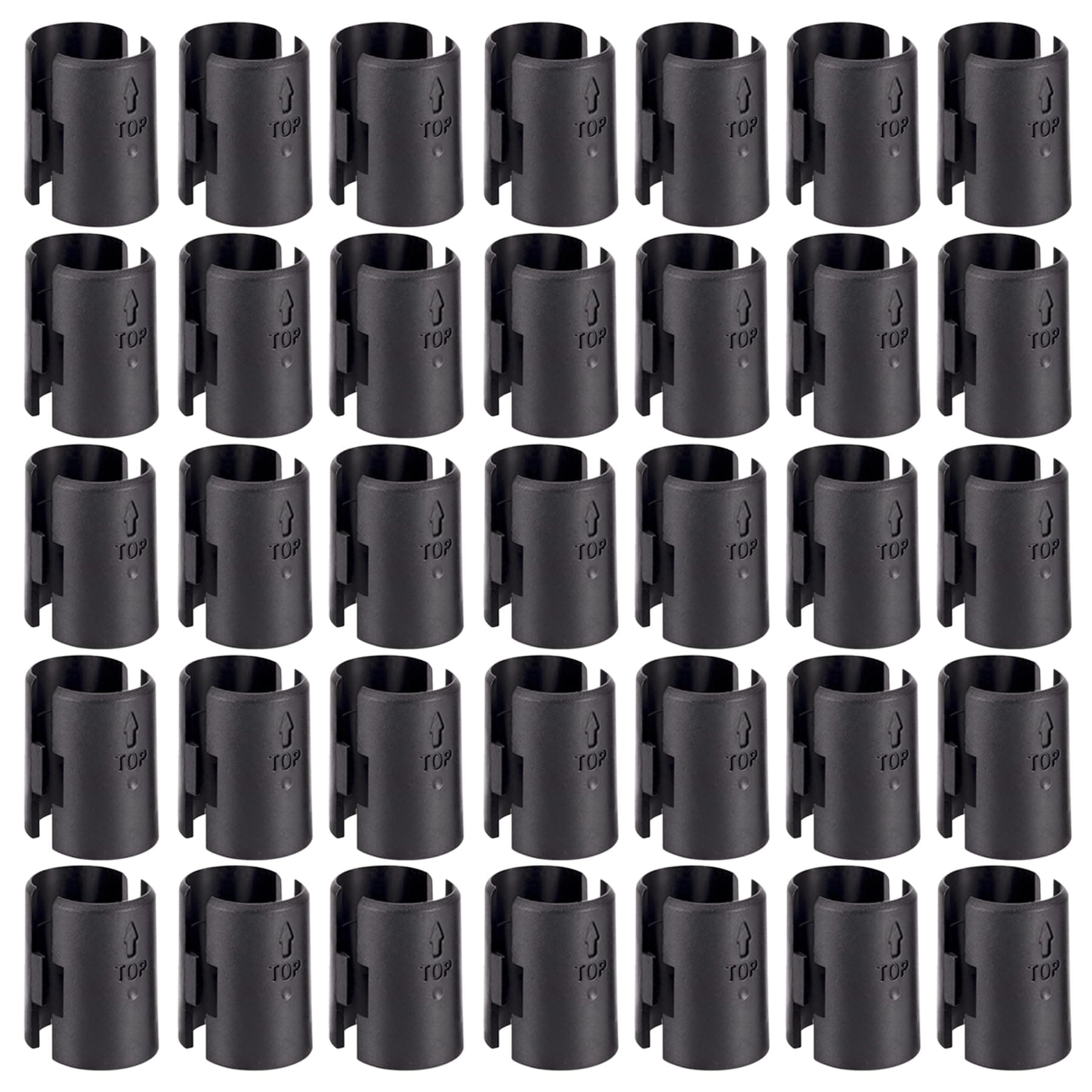 Wire Shelf Clips,54-Pack Wire Shelving Shelf Lock Clips for 1" Post Shelvings,27 Pairs Wire Rack Lock Clip Replacements for Metal Shelving Sleeves System