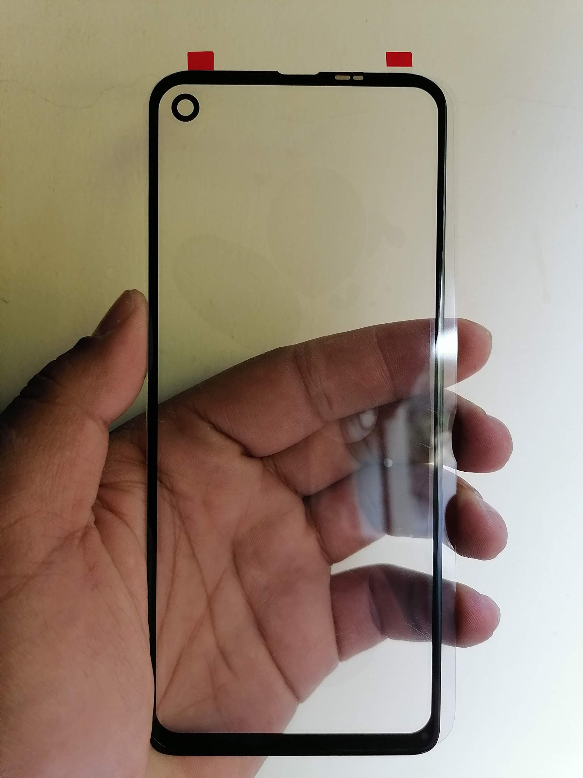 Front Screen Outer Touch Glass Cover Panel Lens for Motorola One Vision : Black