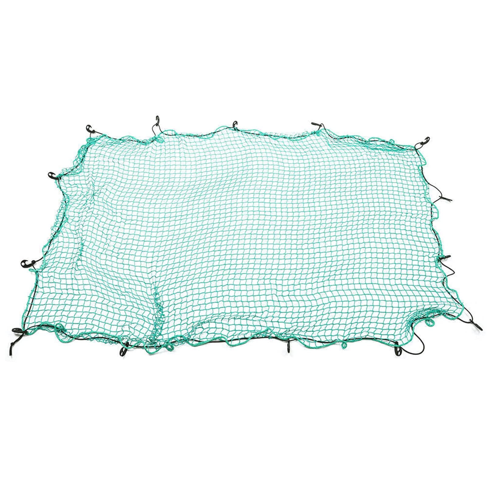 OUNA Cargo Net,Cargo Net for Piup Tru Bed Trailer Tru Netting Mesh Stretchable for Transporting Goods wi Flexible Rope & Hooks