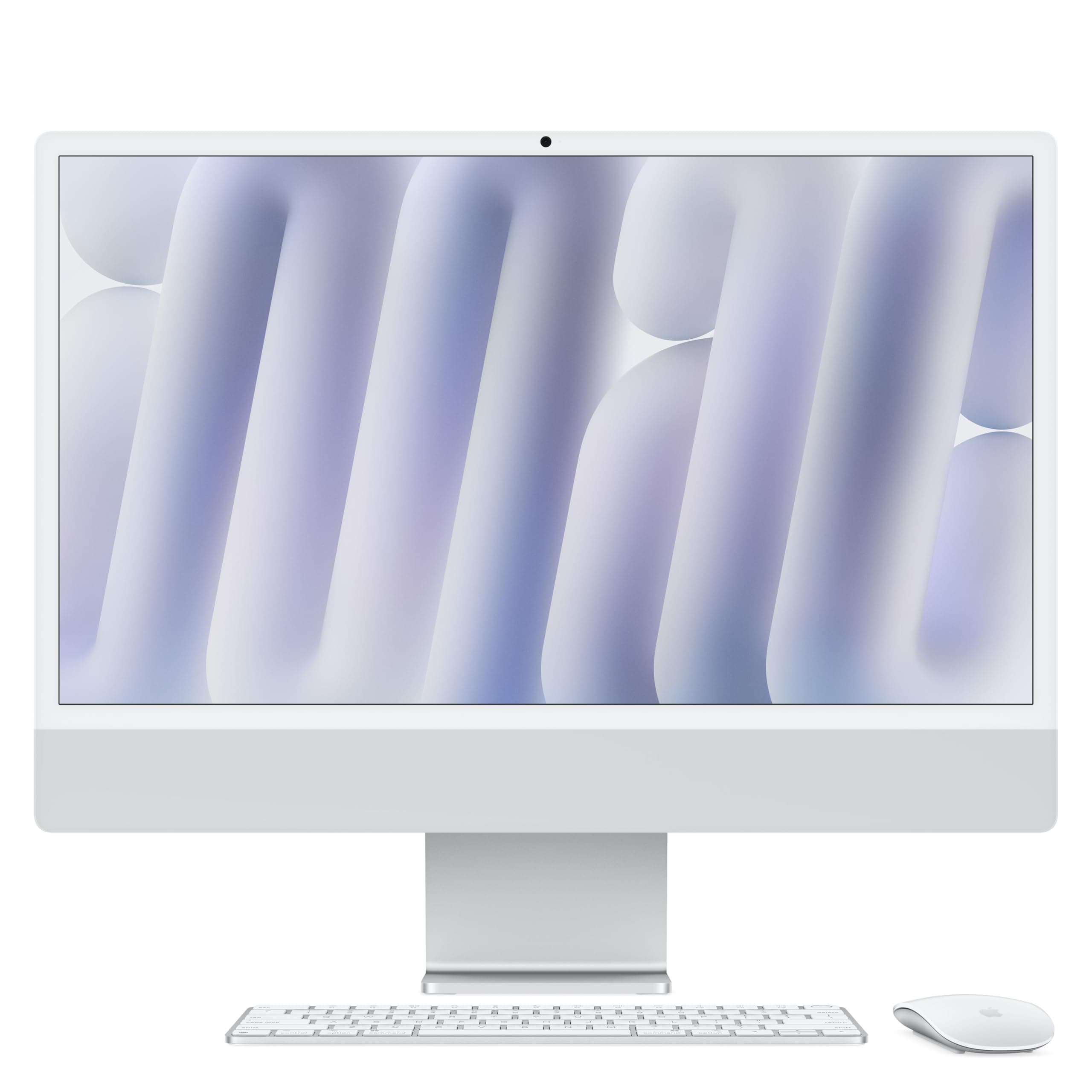 iMac All-in-One Desktop Computer with M4 chip with 10-core CPU and 10-core GPU: Built for Apple Intelligence, 24-inch Retina Display, 16GB Unified Memory, 256GB SSD storage; Silver