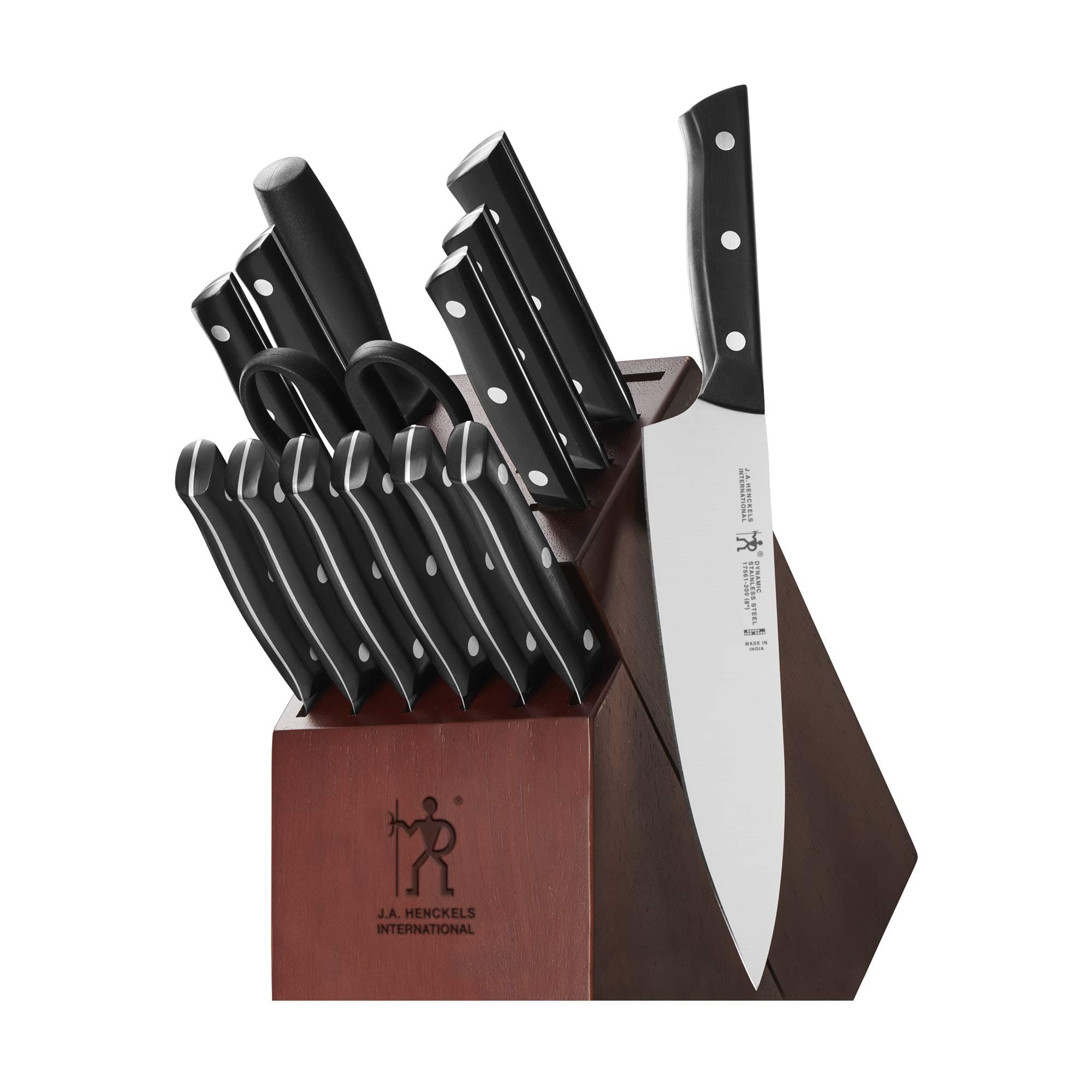 Dynamic Razor-Sharp 15-Piece Knife Set, Chef, Bread, Steak, German Engineered Informed by 100+ Years of Mastery