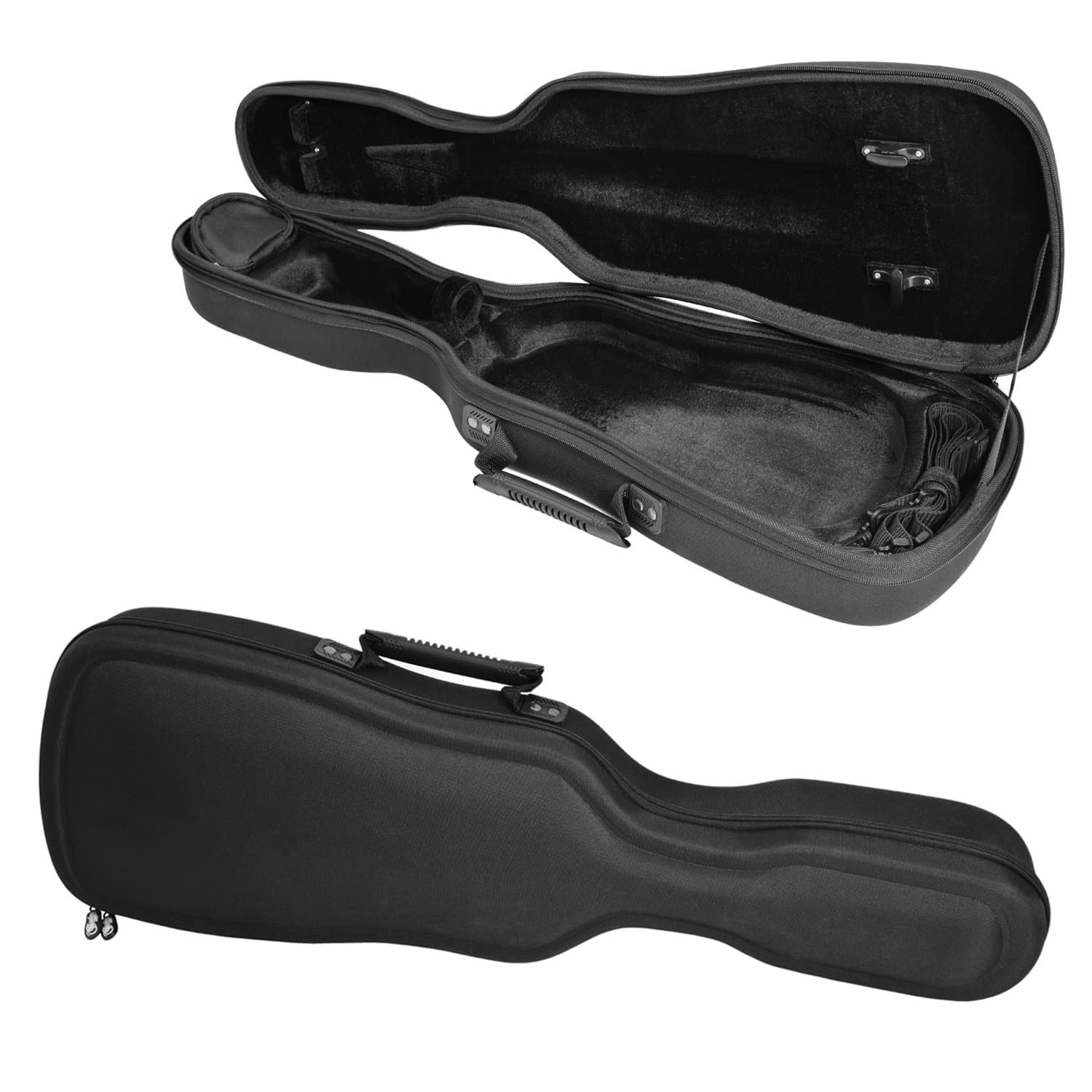 Theodore 4/4 Black Semi-Rigid Violin Hard Case