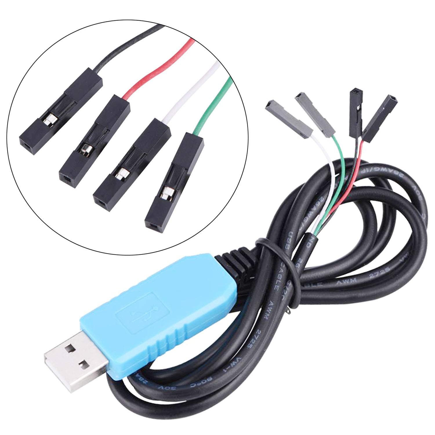 DGZZI PL2303TA Debug Console Cable 1PC PL2303TA USB to TTL Serial Cable for Raspberry Pi, Windows Systems, MCU Devices
