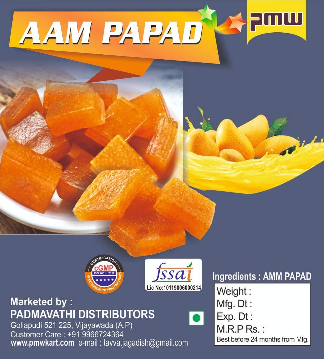 Grade A Quality - Aam Papad - Mango Jelly - Mango Bar - 250 Grams