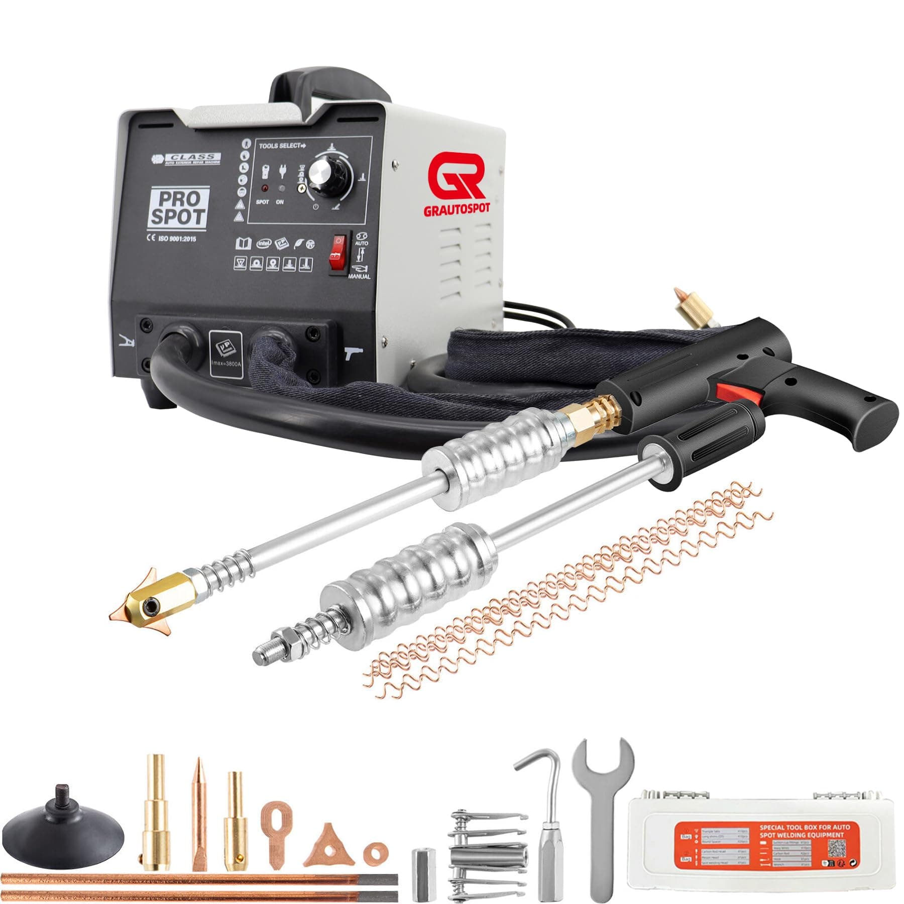 PRO 110V Spot Welder Dent Puller，1.8KW Panel Spot Welder Puller，5 Models Spot Welding Machine for Car Body Dent Repair
