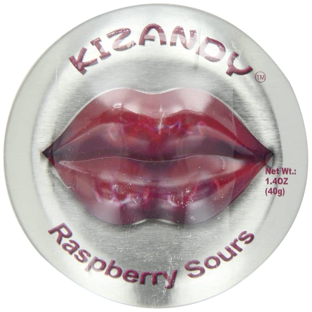 Kizandy Candy, Raspberry Sours, 6 Count (Pack of 6)