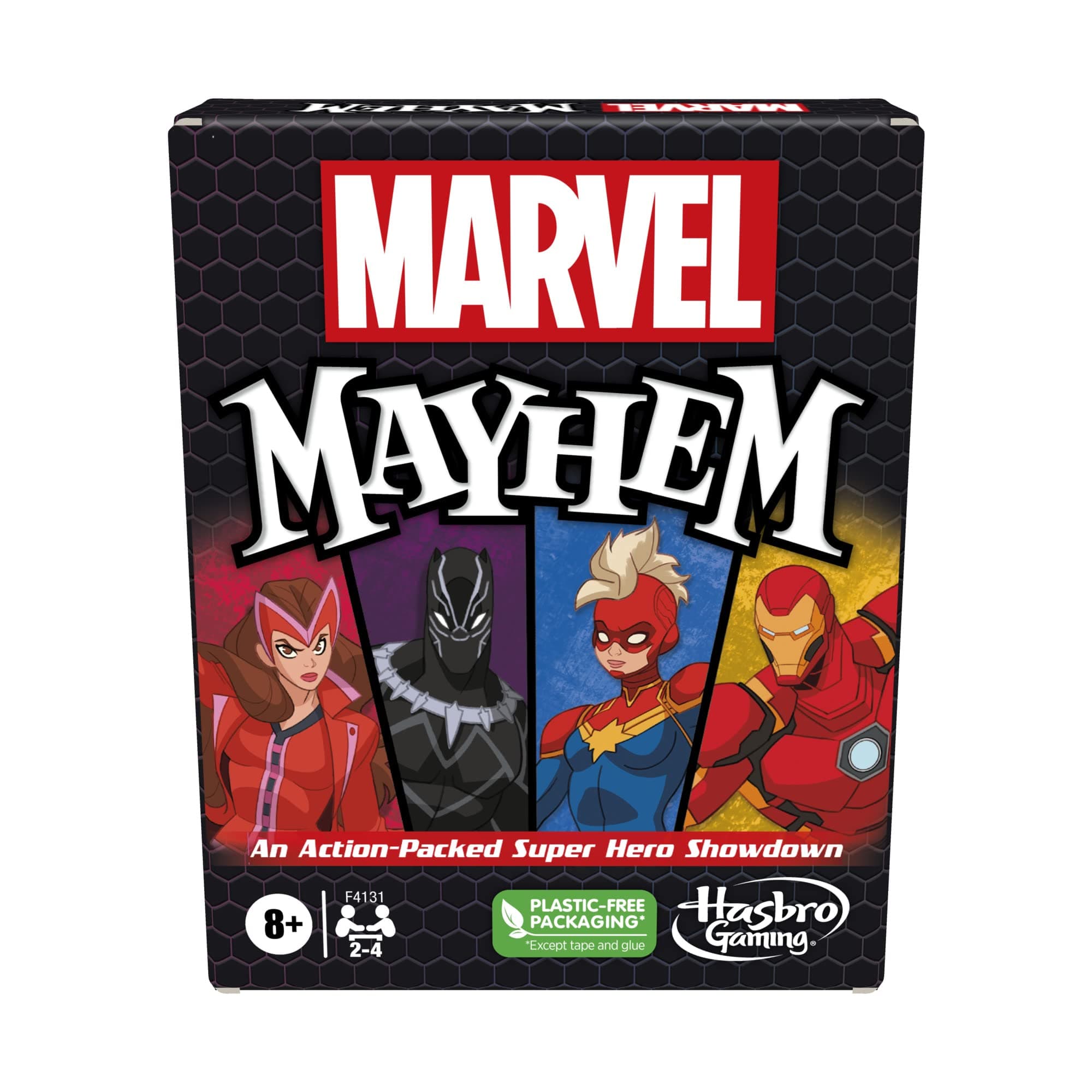 Marvel Mayhem-Card Game, Featuring Super Heroes, Fun Game for Marvel Fans Ages 8+, Fast-Paced, Easy-to-Learn for 2-4 Players
