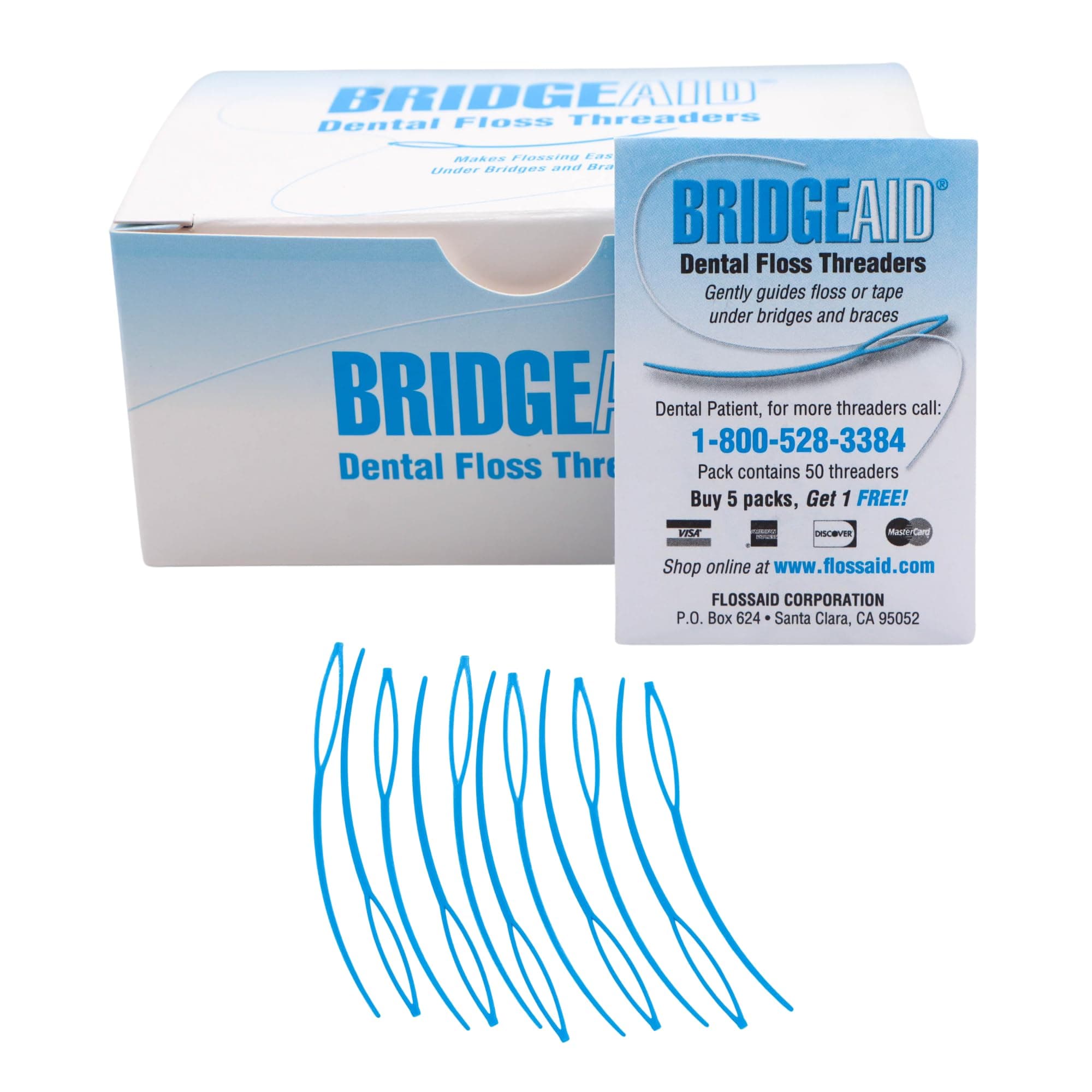 Floss Aid TDPS Bridge Aid Dental Floss Threader (Pack of 1000)
