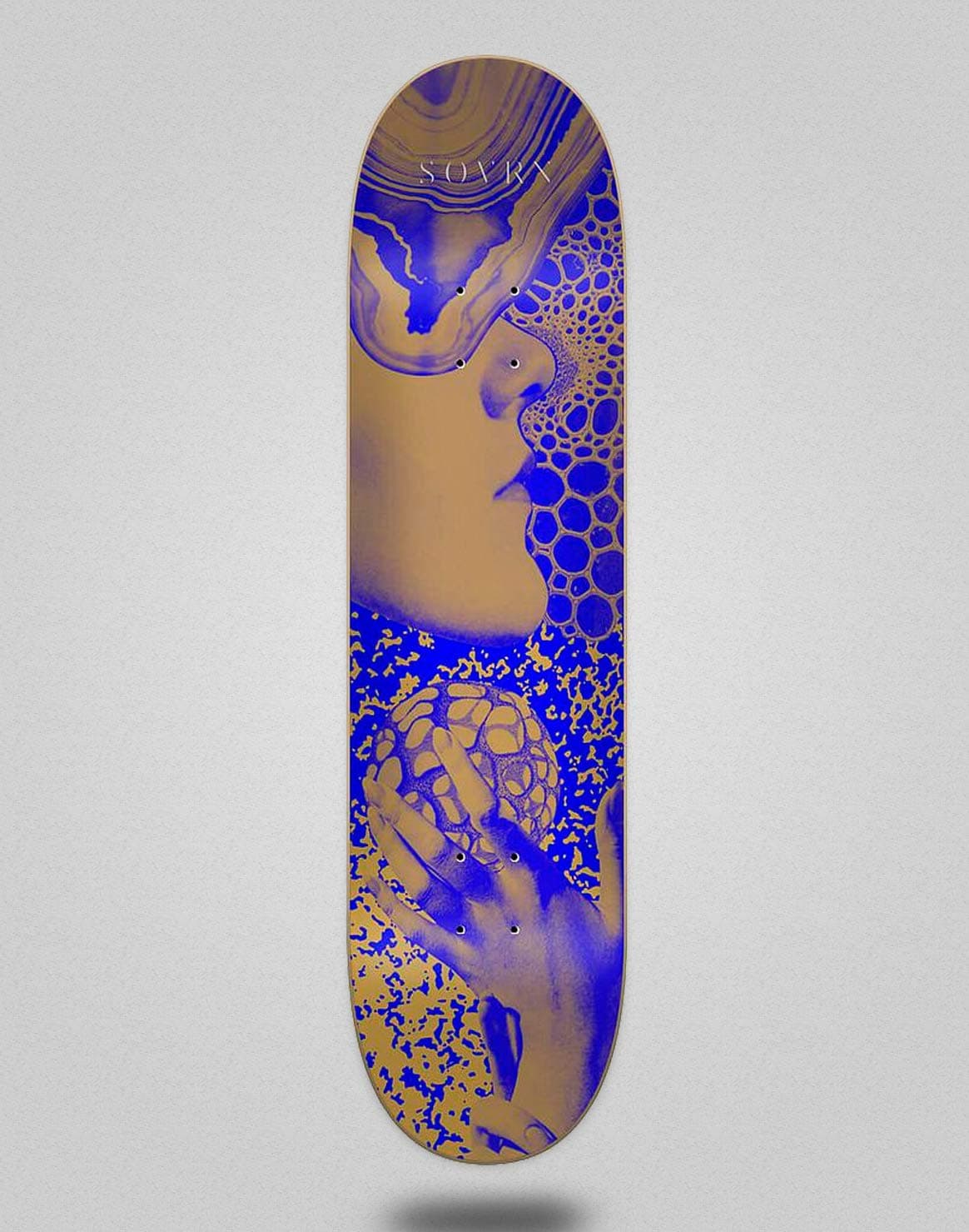 Sovrn monopatin Skate Skateboard Deck Tabla Gold Touch 8.25"