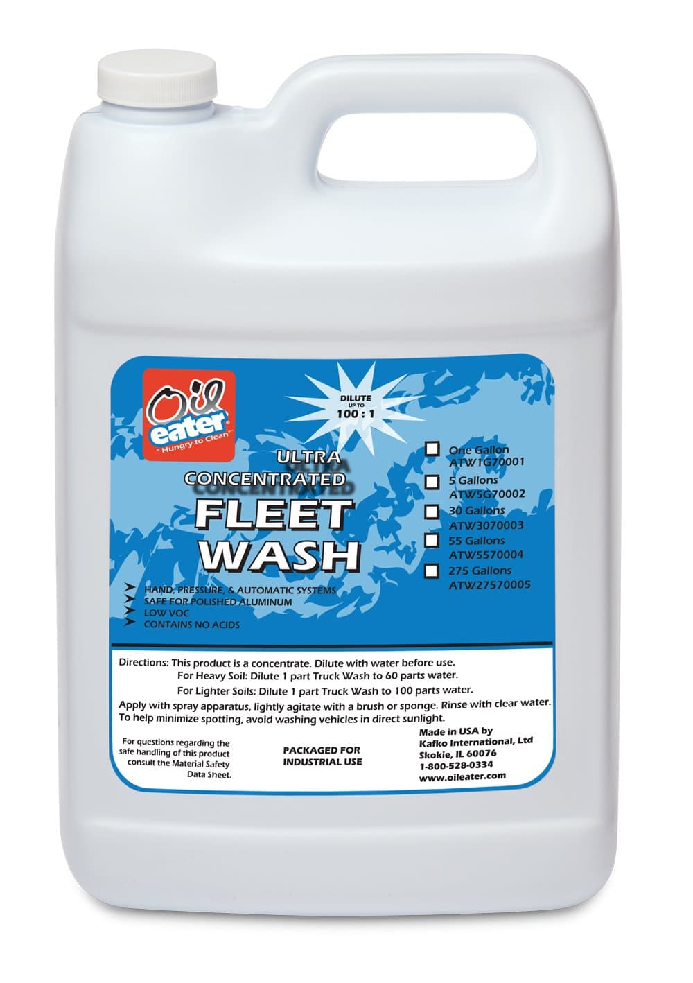 Oil EaterFleet Wash, Clear, 1 Gal.