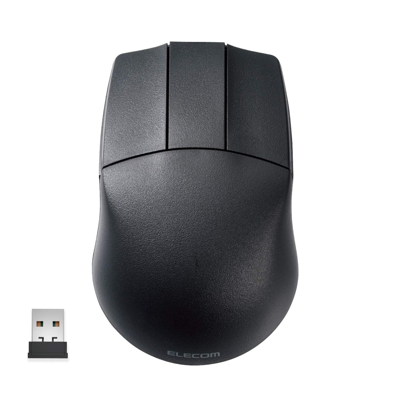 Japan Brand- Wireless 2.4GHz Connection, Basic 3D-CAD Mouse, No Scroll Wheel, 3 Button Computer Mouse with Smooth Optical Tracking, Blue LED, 600/1200 DPI, for Windows/Mac (M-CAD01DBBK)