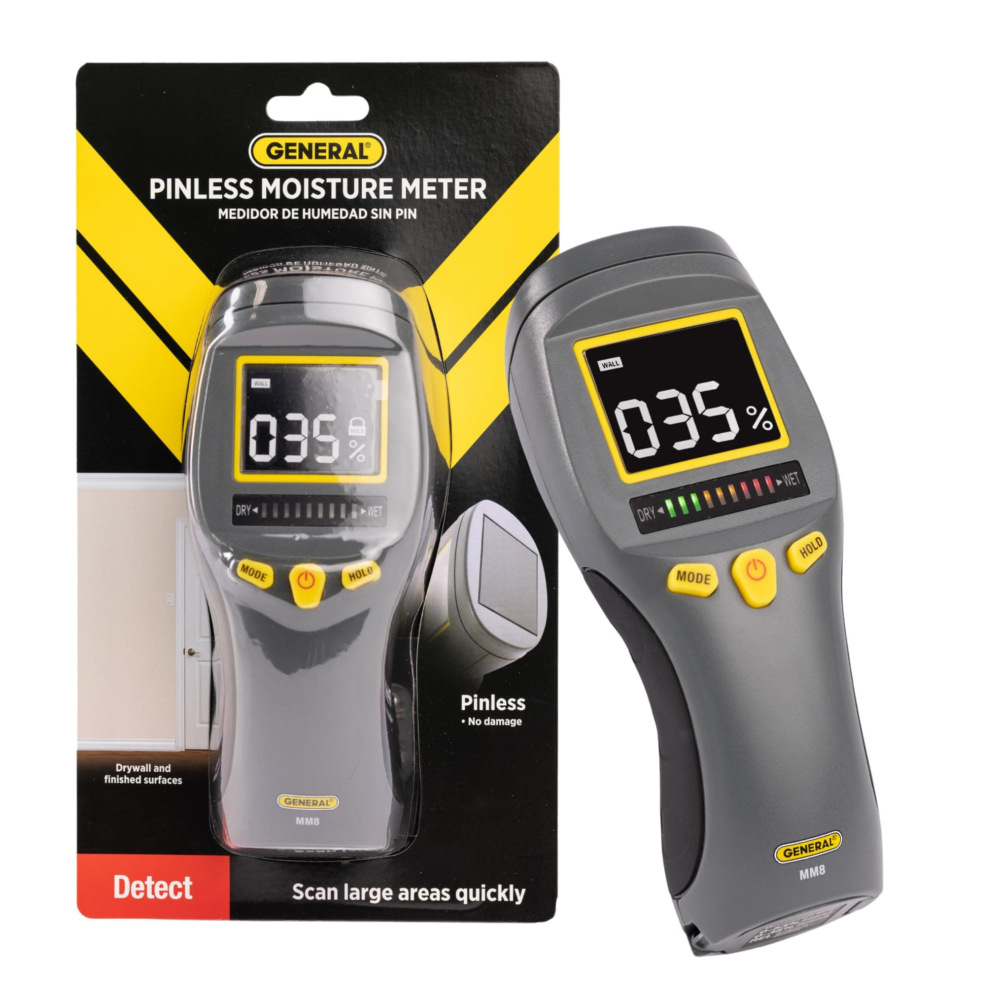 General Tools Pinless Moisture Meter EZ LCD