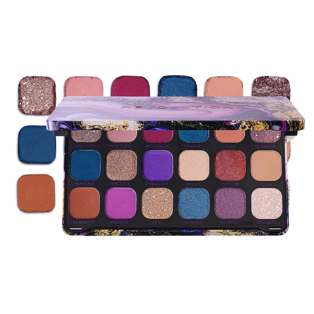 Forever Flawless, Eyeshadow Palette, Eutopia, 18 Shades, 19.8g
