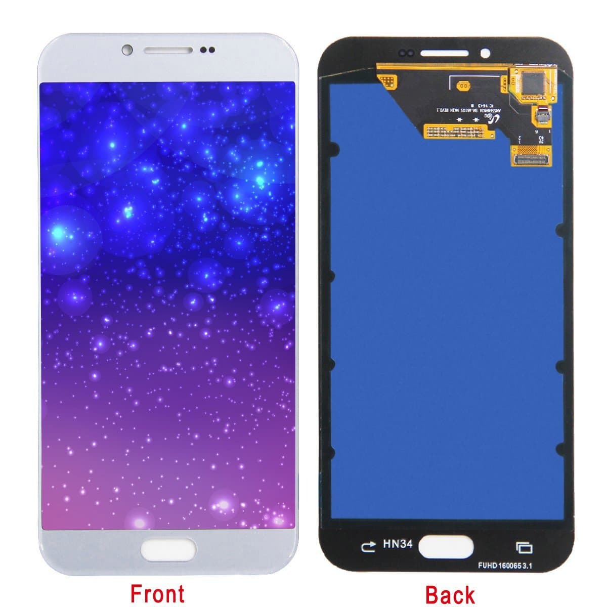 LCD Display Screen Touch Screen Digitizer Assembly Replacement for Samsung Galaxy A8/A8000 (White)