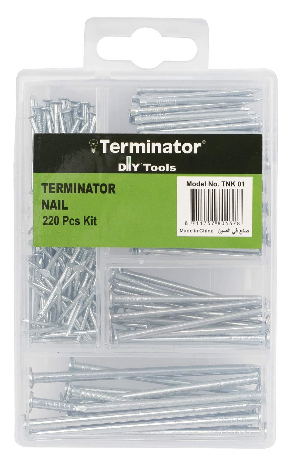 Terminator - Hammer hitting Nail Screws 220 Pcs Kit