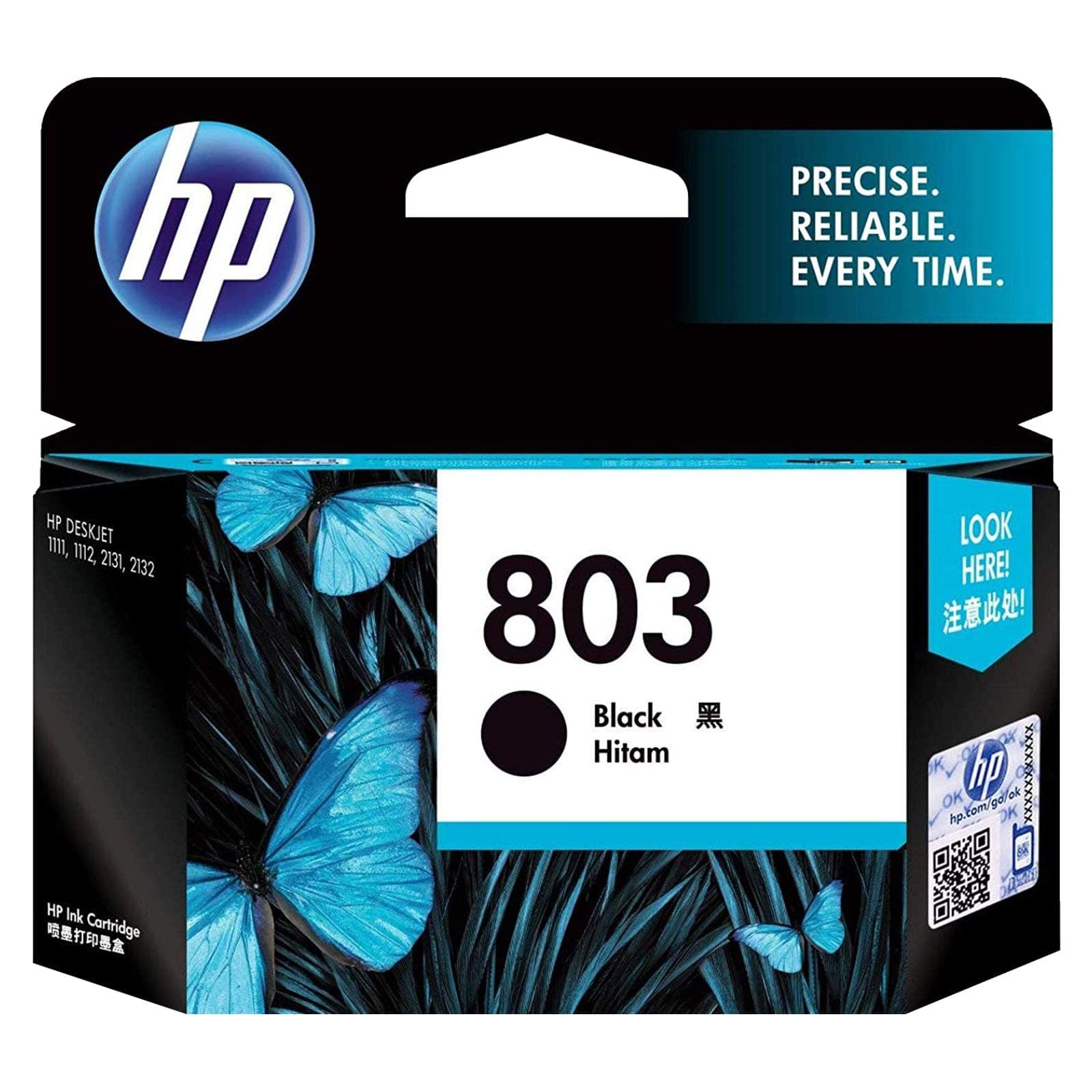 HP 803 Small Black Original Ink Cartridge