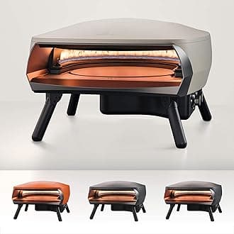 Witt ETNA Rotante Award Winning Pizza Oven with 360 Degrees Rotating Pizza Stone and Booster Burner. This Outdoor Gas Pizza Oven Bakes a Pizza in Less than a minute - Stone