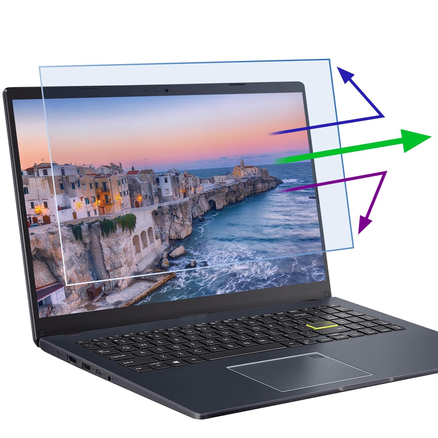 - 2 Pcs 14 Inch (1920x1200P) Laptop Blue Light Screen Protector, Reduce Eye Strain Anti Glare Blue Light Blocking Screen Protector for 14’’ with 16:10 Resolution HP/Dell/Acer/Asus/Samsung/Lenovo