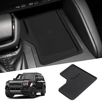 Center Console Wireless Charging Protective Mat for 2024 2025 Toyota Land Cruiser Prado 250 J250 LC250 Accessories Silicone Non-Slip Pad Interior (Only Fit for Wireless Charging, Left-Hand Drive)