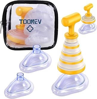 Foldable Portable Suction Rescue Device, Home Emergency Device for Kids Adults and Elderly, Portable Airway Suction Management with Multi Mask,First Aid Kits Alternative to Heimlich Assist Device