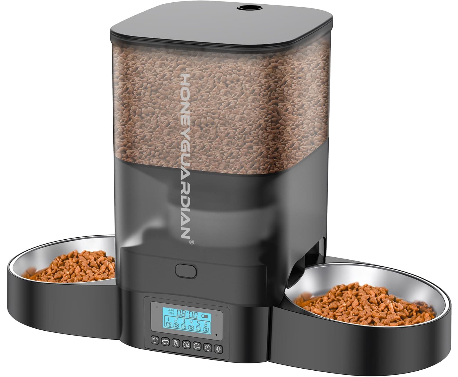 HoneyGuaridan Automatic Cat Feeder for 2 Cats