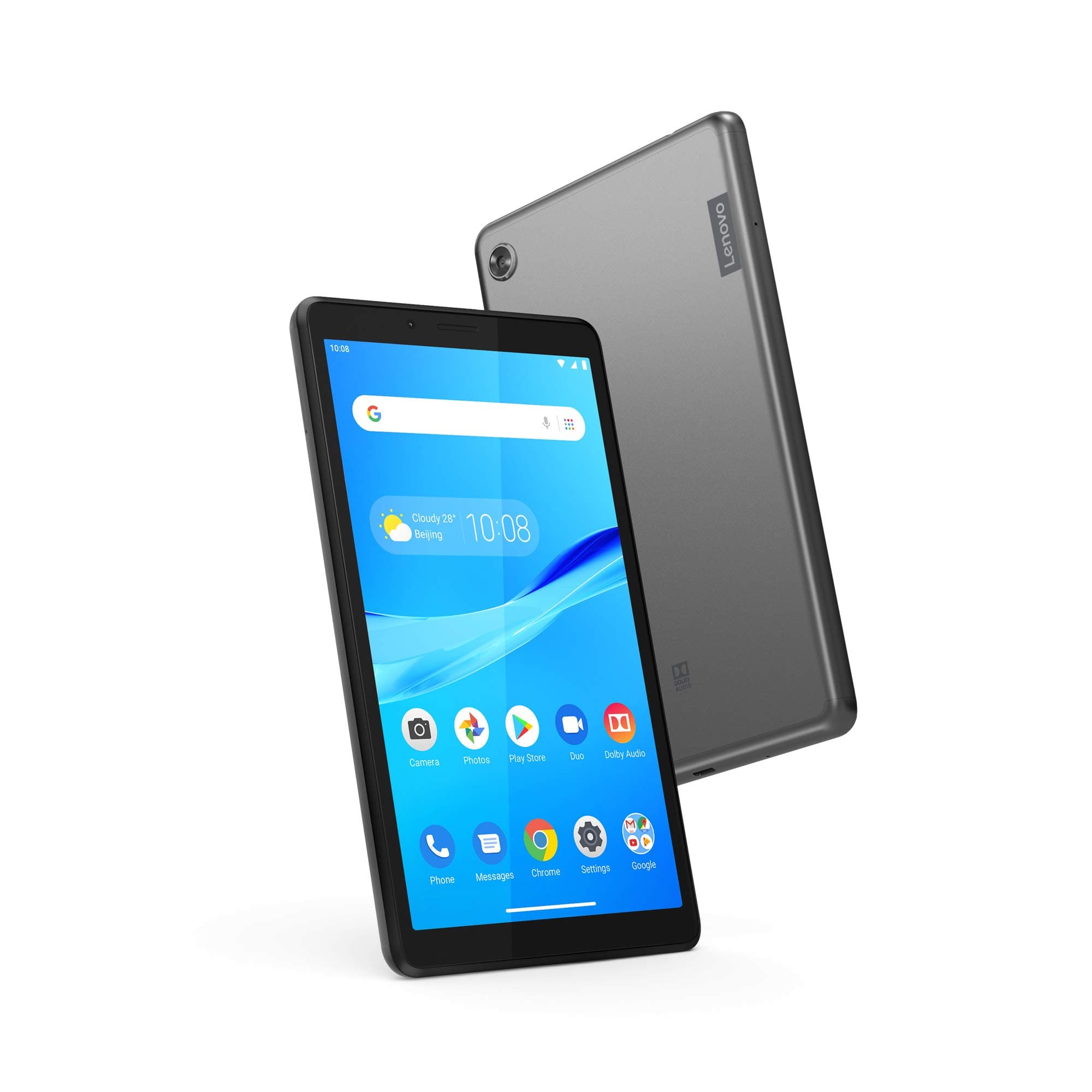 Lenovo Tab M7, 7" Android Tablet, Quad-Core Processor, 1.3GHz, 16GB Storage, Bluetooth, WiFi, 10 Hour Battery, Android 9 Pie Go, ZA55012US, Onyx Black