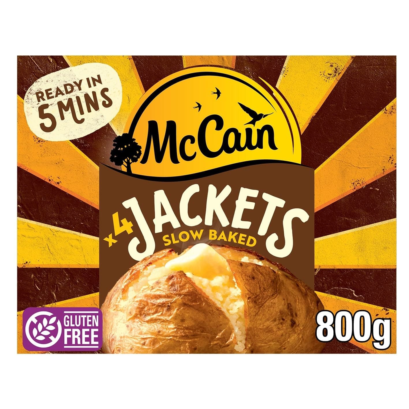 McCain 4 Baked Jacket Potatoes 800G