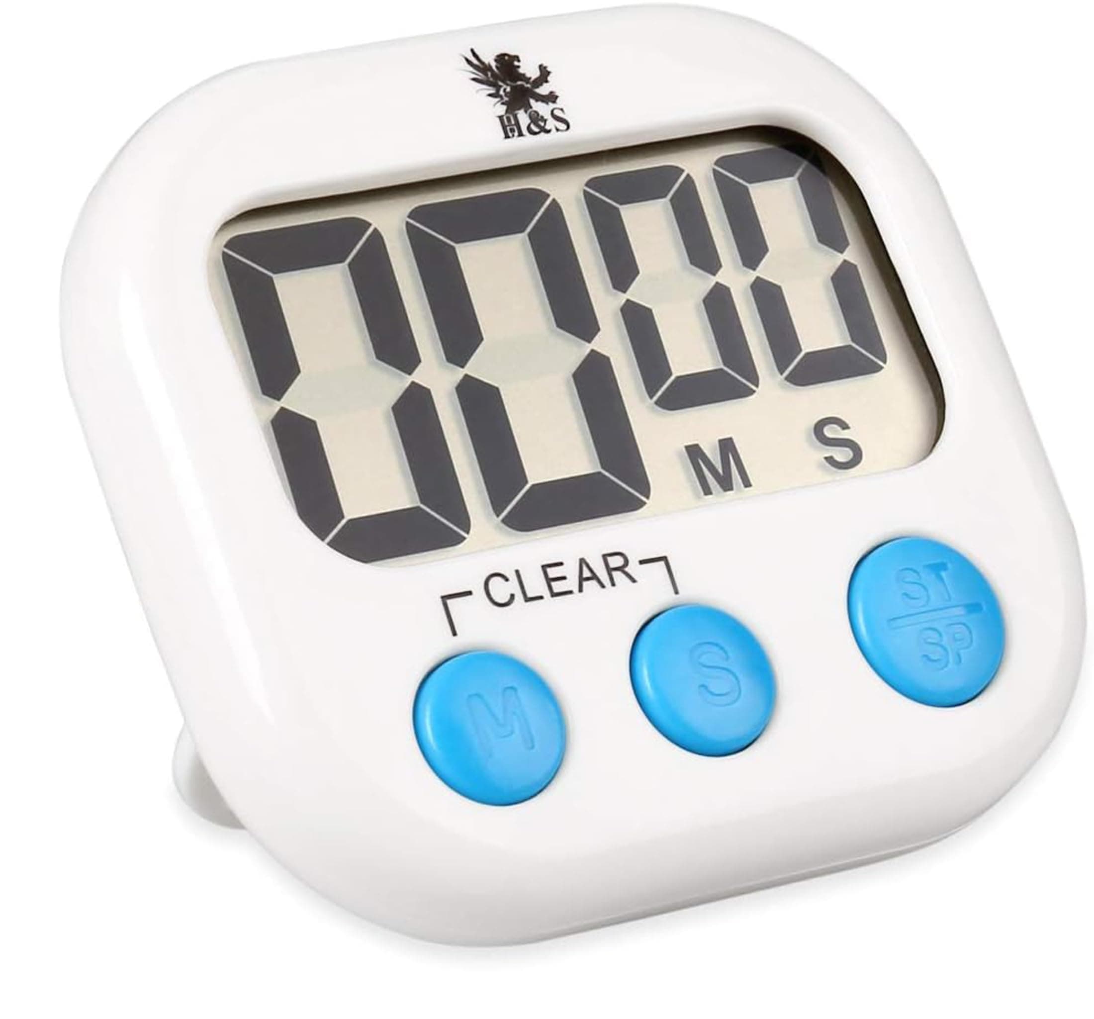 H&S H & S Magnetic Kitchen Cooking Timer Digital Countdown Clock Large LCD Screen Loud Alarm