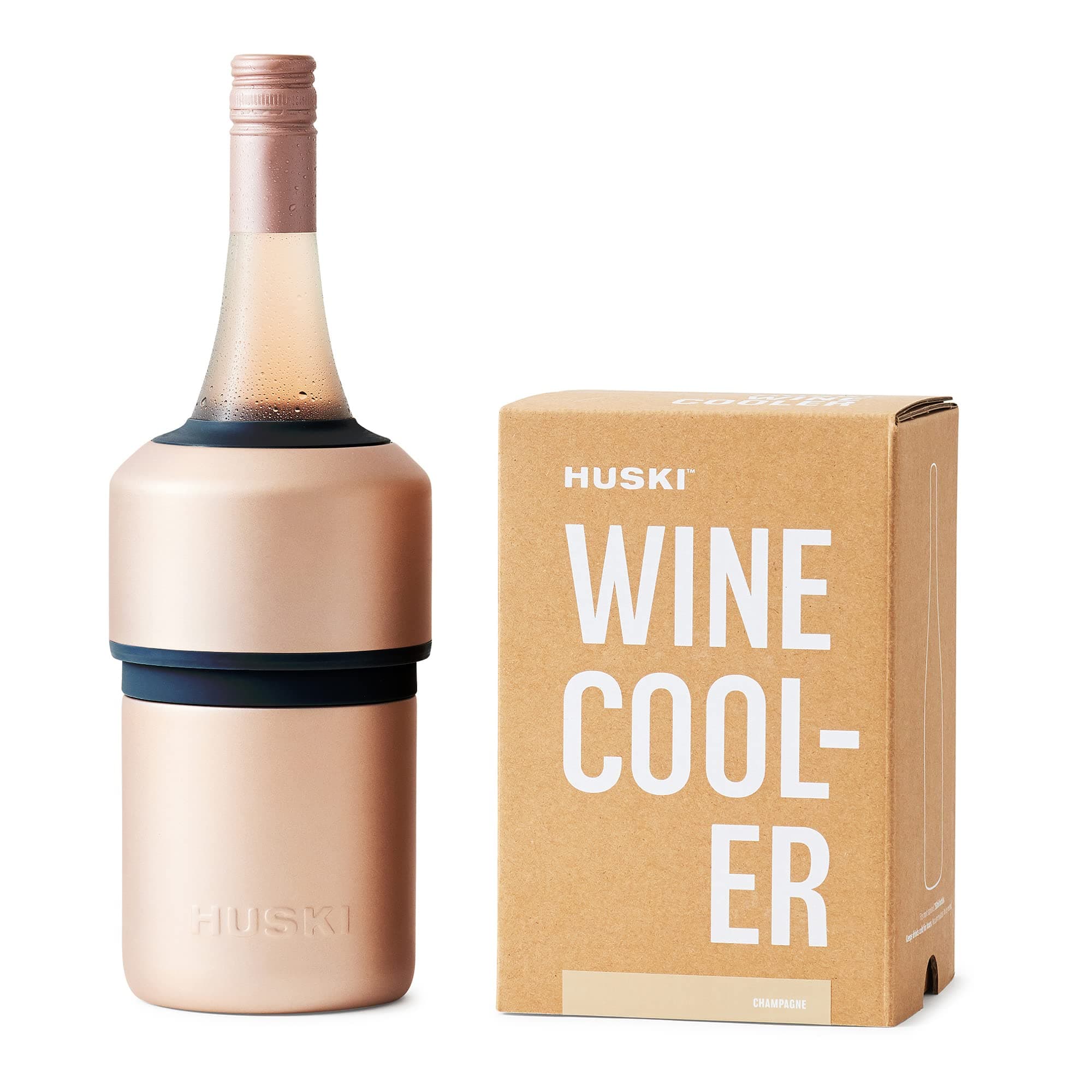 Wine Cooler | Premium Iceless Wine Chiller | Keeps Wine Cold up to 6 Hours | Award Winning Design | New Wine Accessory | Fits Some Champagne Bottles | Perfect Gift for Wine Lovers (Champagne)