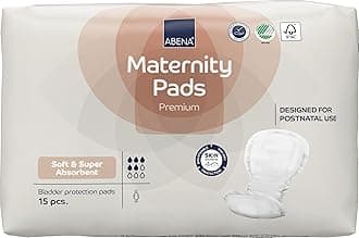 Premium MaternityPads, Postpartum Essentials, Eco-Labelled Maternity Pads After Birth, Extra Protection, Breathable and Skin Friendly Incontinence Pads Women, Sustainable Maternity Pads - 15PK