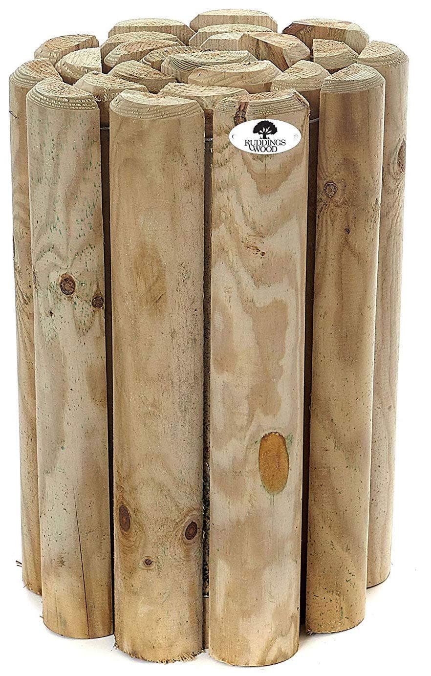 RUDDINGS WOOD 15" Log Roll Border Edging