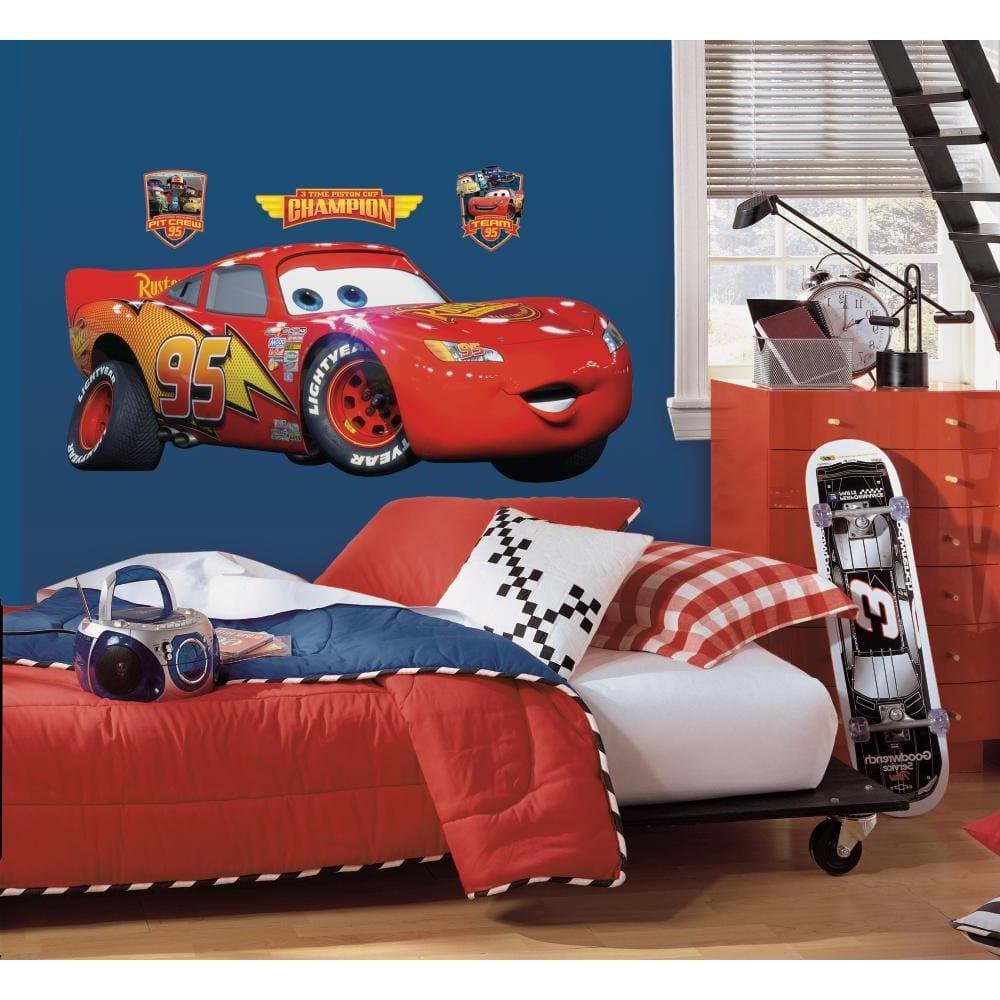 Cars Mater Collage Peel and Stick Flat Pack with Augmented Reality (Multicolor)