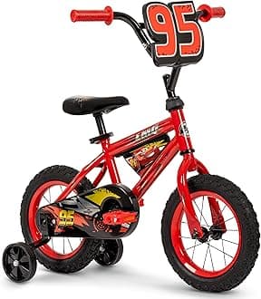 Disney and Marvel 12/16 Inch Boy's Bike for Kids, Multiple Color Options and Designs Available, Ideal for Ages 3+ Years Old, Removable Training Wheels, Adjustable Seat, Simple Coaster Brake