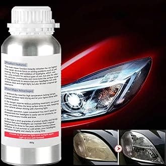 800g Auto Headlight Restoration Liquid, Car Headlight Scratch Restoring Fluid Headlight Repair Polish Cleaner, Headlight Restoration Kit Refill Bottle for Polishing, Restoring Dull Yellow Headlamp