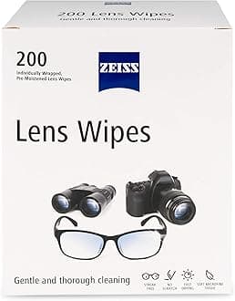 ZEISS Pre-Moistened Lens Cleaning Wipes, 200 Count