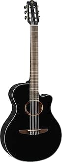 NTX1 BL Cutaway Acoustic-Electric Nylon-String Classical Guitar, Black