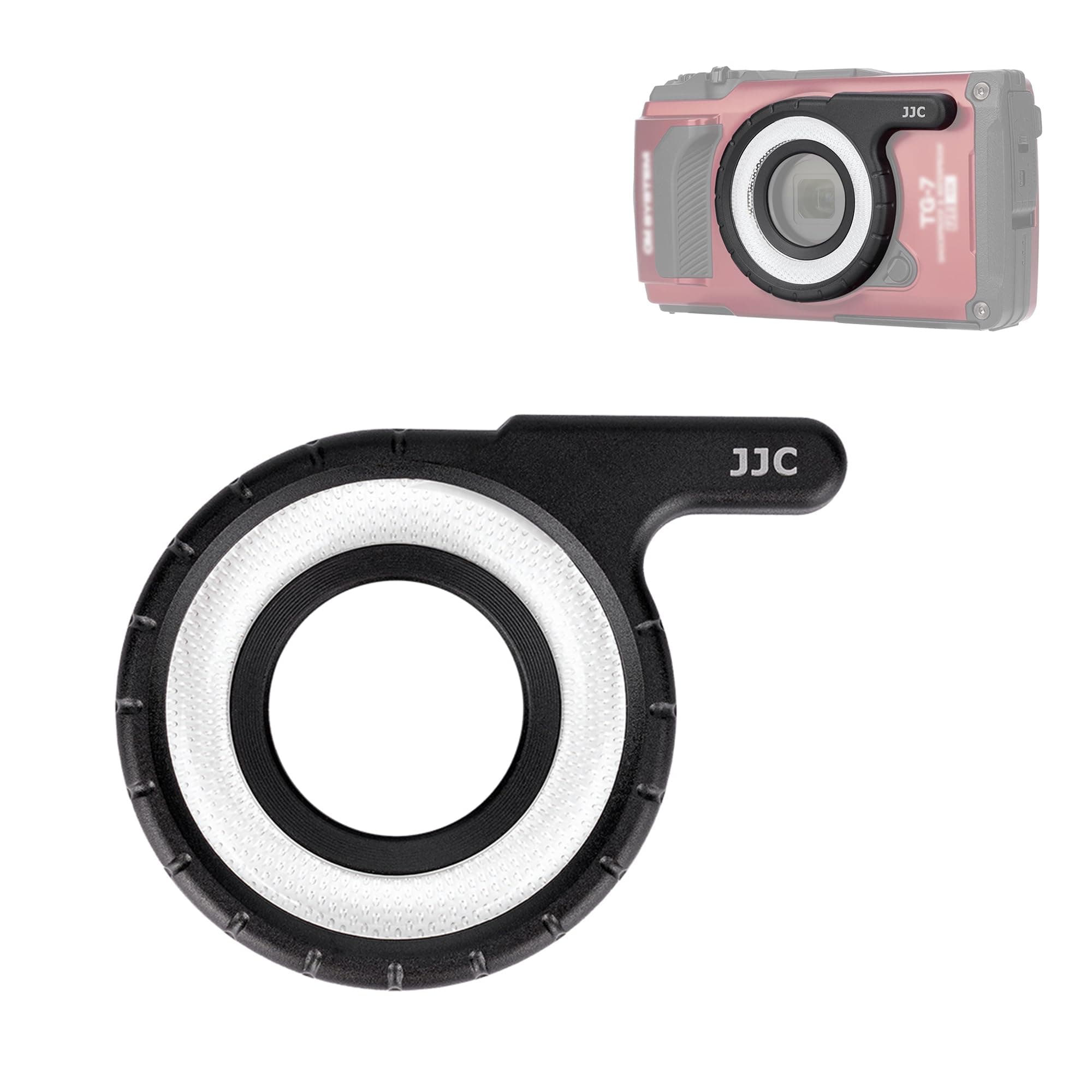 JJC Macro LED Light Guide Ring for Olympus Tough TG-7 TG-6 TG-5 TG-4 TG-3 TG-2 TG-1 TG7 TG6 TG5 Cameras, TG Series Camera Dedicated LED Ring Lighting Macro Photography Accessory