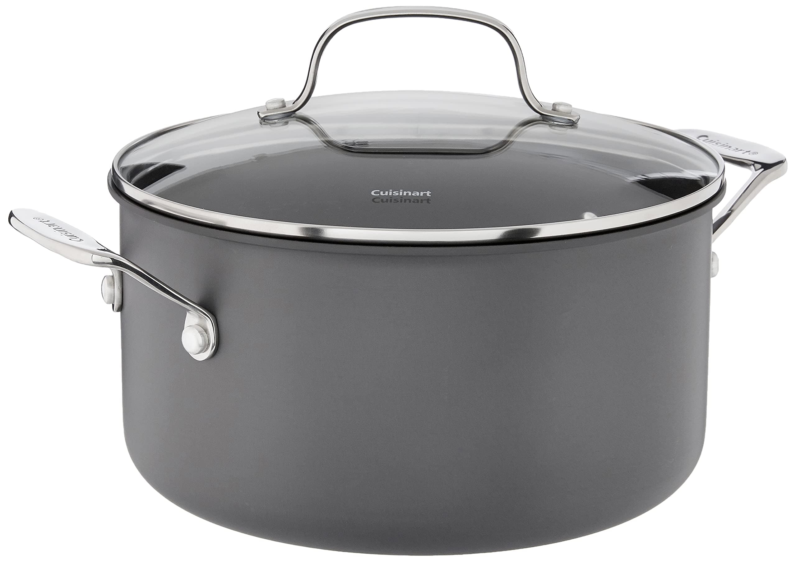 644-24 Chef's Classic 6-Quart Nonstick-Hard-Anodized, Stockpot w/Cover