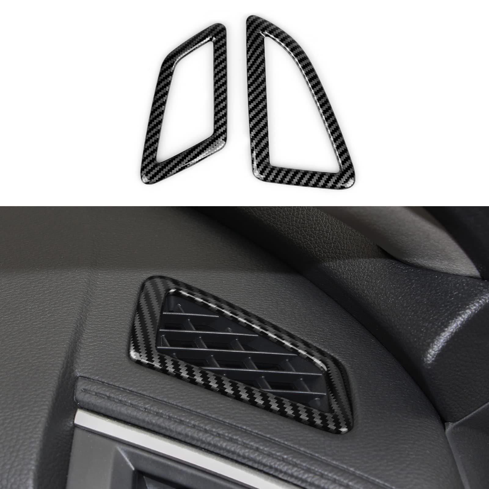 車用エアベントアウトレットカバー トリムデカール ホンダ シビック 2016 2017 2018 2019 2020 2021 第10世代 アクセサリー ABS カーボンファイバーステッカー