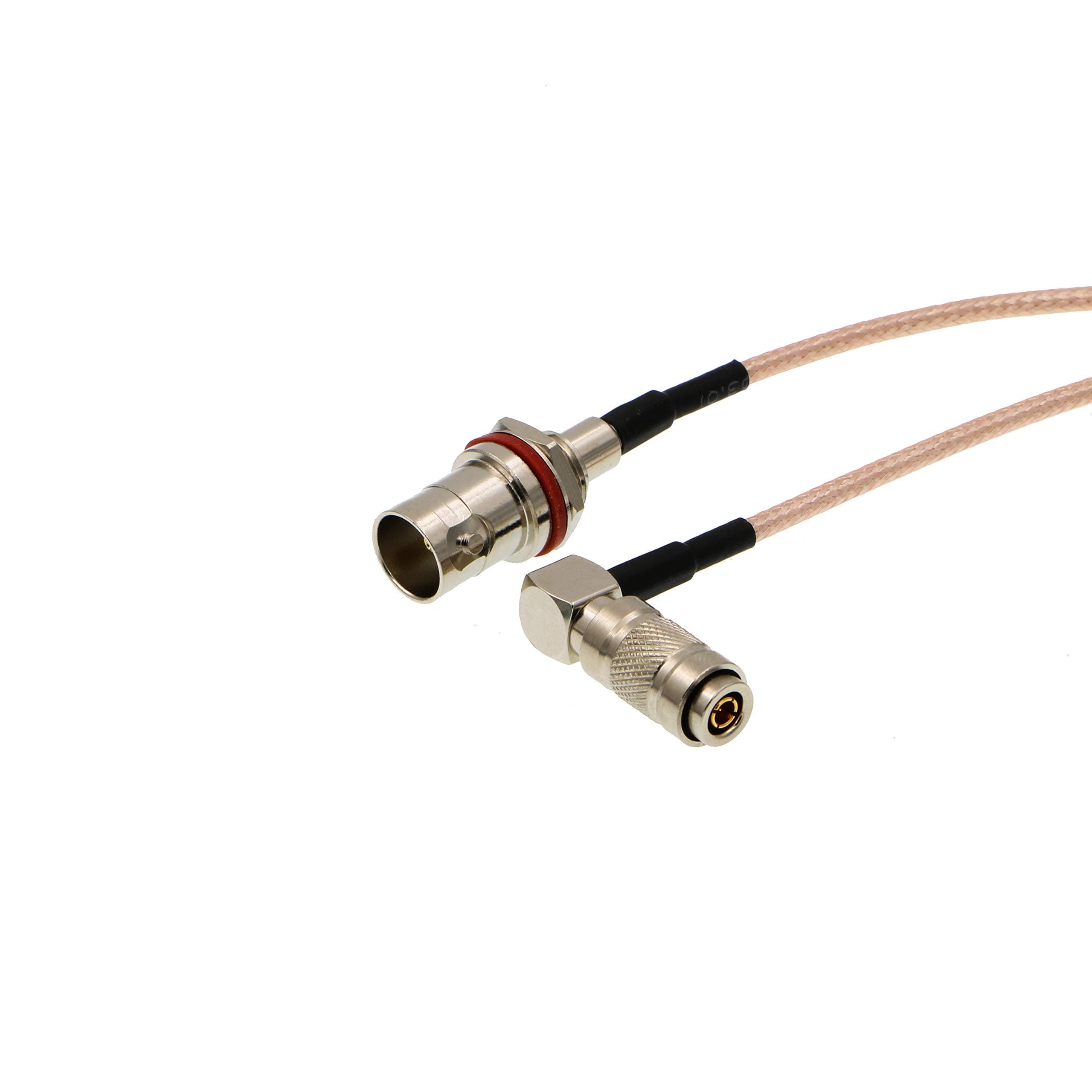 Uonecn HD SDI DIN 1.0/2.3 Right Angle to BNC Female RG179 Cable for Blackmagic HyperDeck Shuttle 75ohm 12''