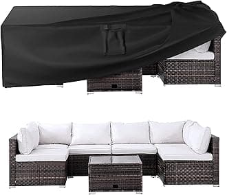 Patio Furniture Covers, Outdoor Furniture Cover Waterproof, General Purpose, Outside Table and Chair Covers, Heavy Duty 600D (62 Inch L x 42 Inch W x 28 Inch H)