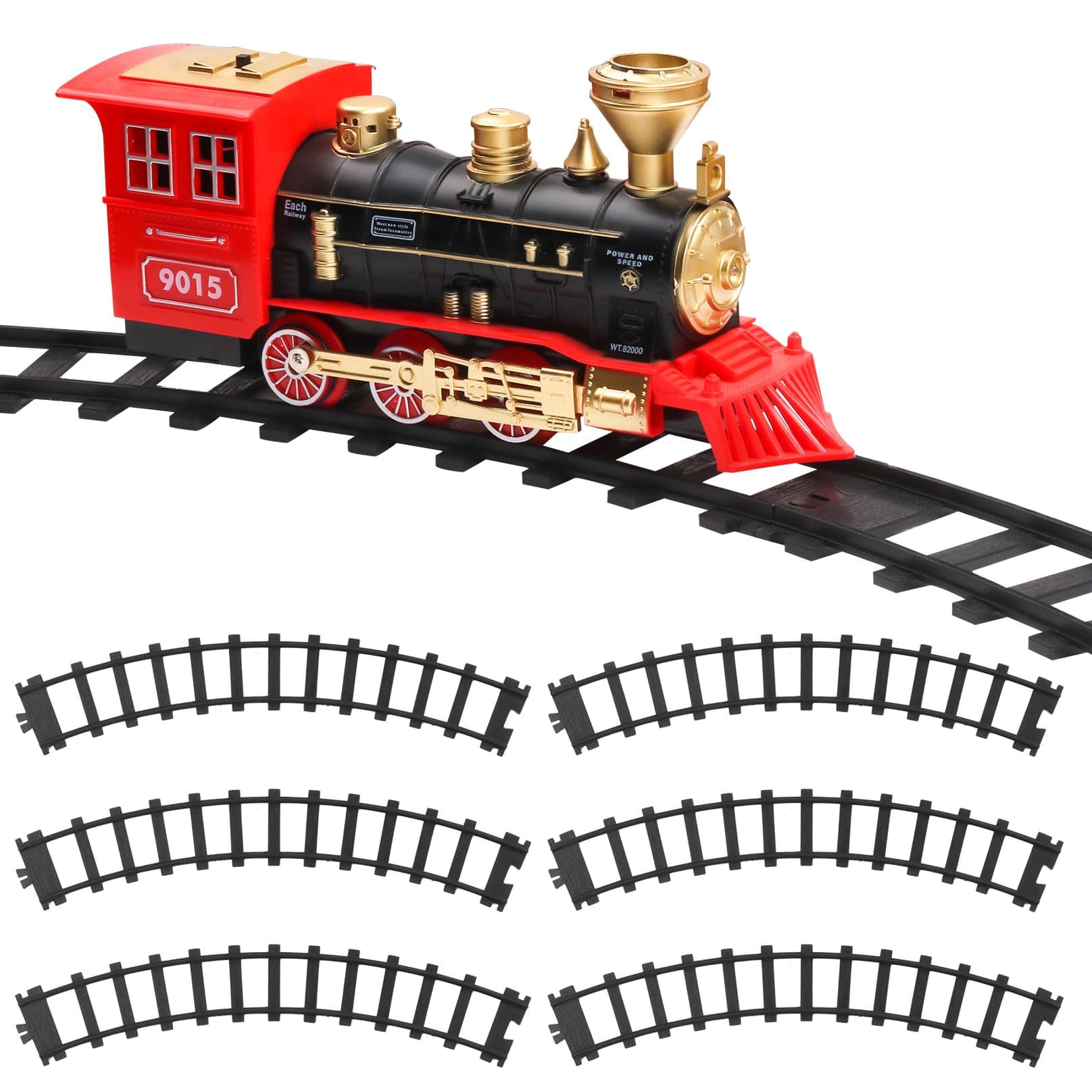 Hot Bee Train Tracks Accessories Width 6cm (2.36in) Railroad Building Toy Railway Rail for 9015 Trains Set