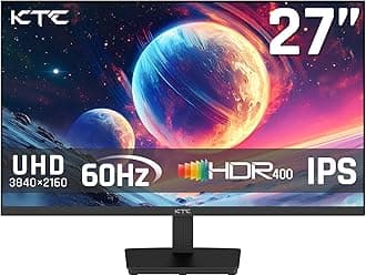 KTC 27 Inch 4K UHD(3840 * 2160) Computer Monitor - IPS Monitor, 60hz, HDR400, Anti-Blue Light Screen, DCI-P3 95% 125% sRGB, Support FreeSync and GSync, PC Monitor for Design, Work,Casual Gaming