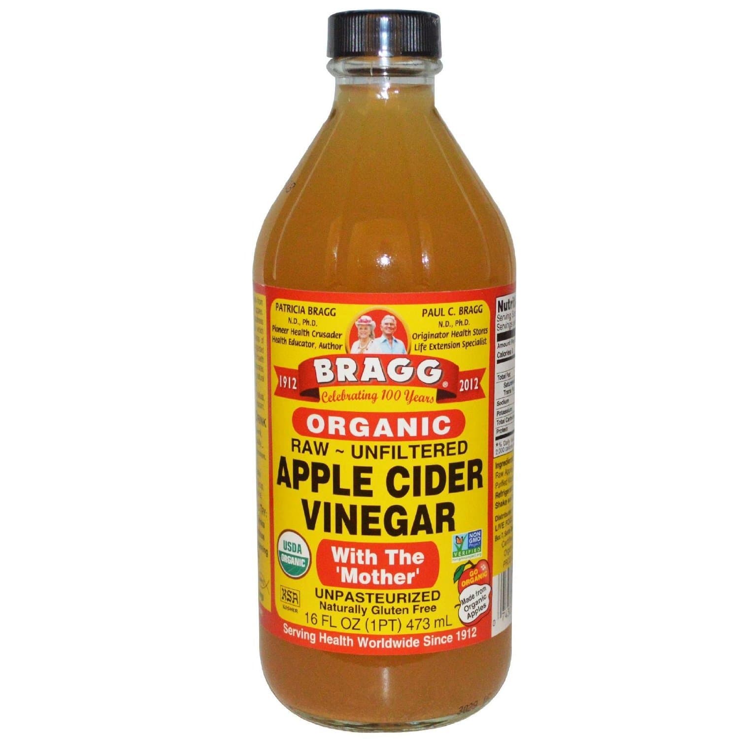 Bragg Organic Raw Apple Cider Vinegar, 16 Ounce - 1 Pack